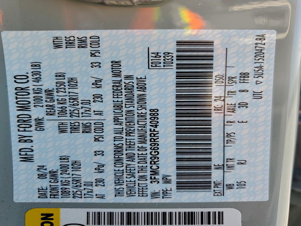 FORD BRONCO SPORT HERITAGE