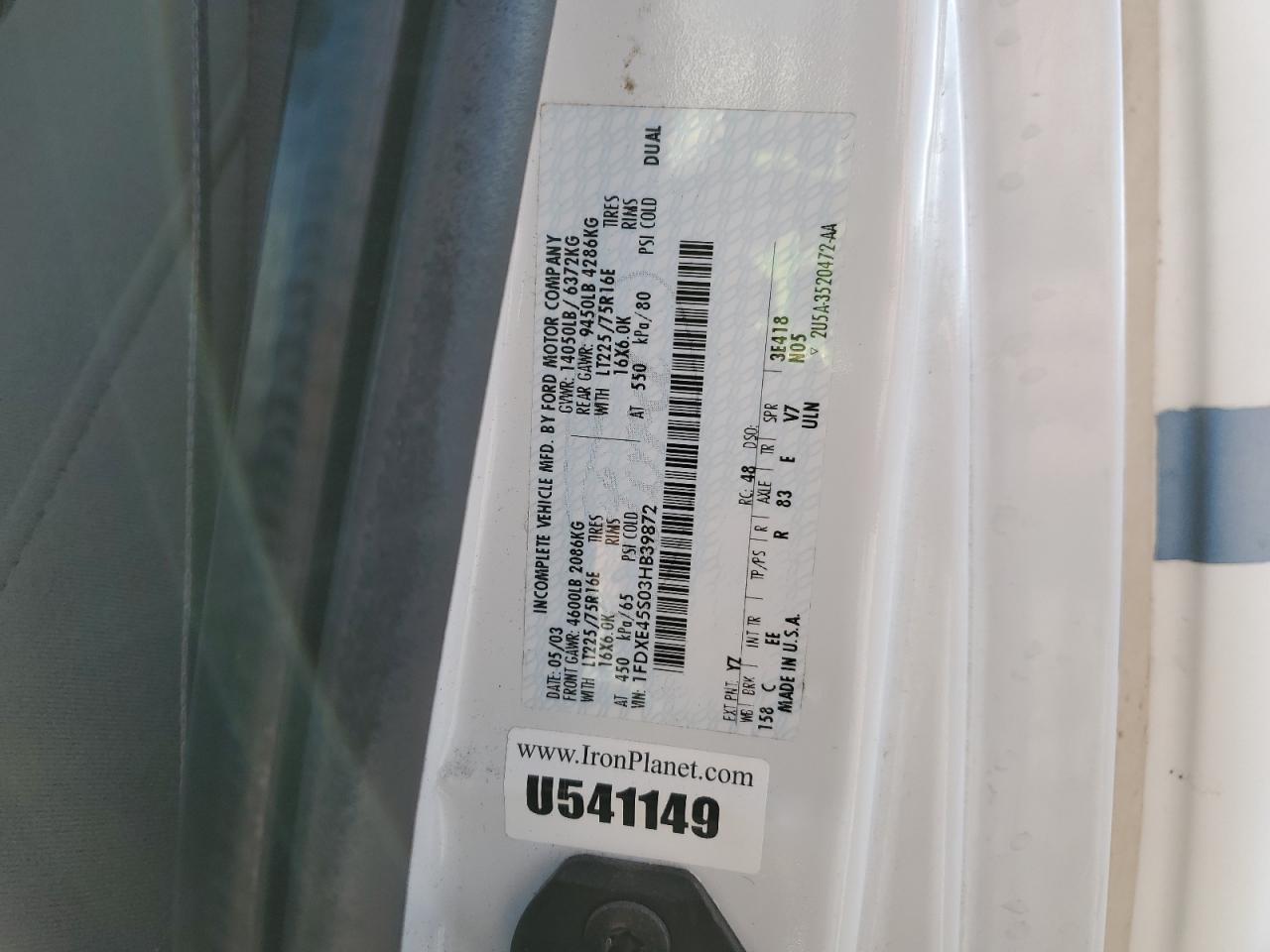 Lot #3305729722 2003 FORD ECONOLINE