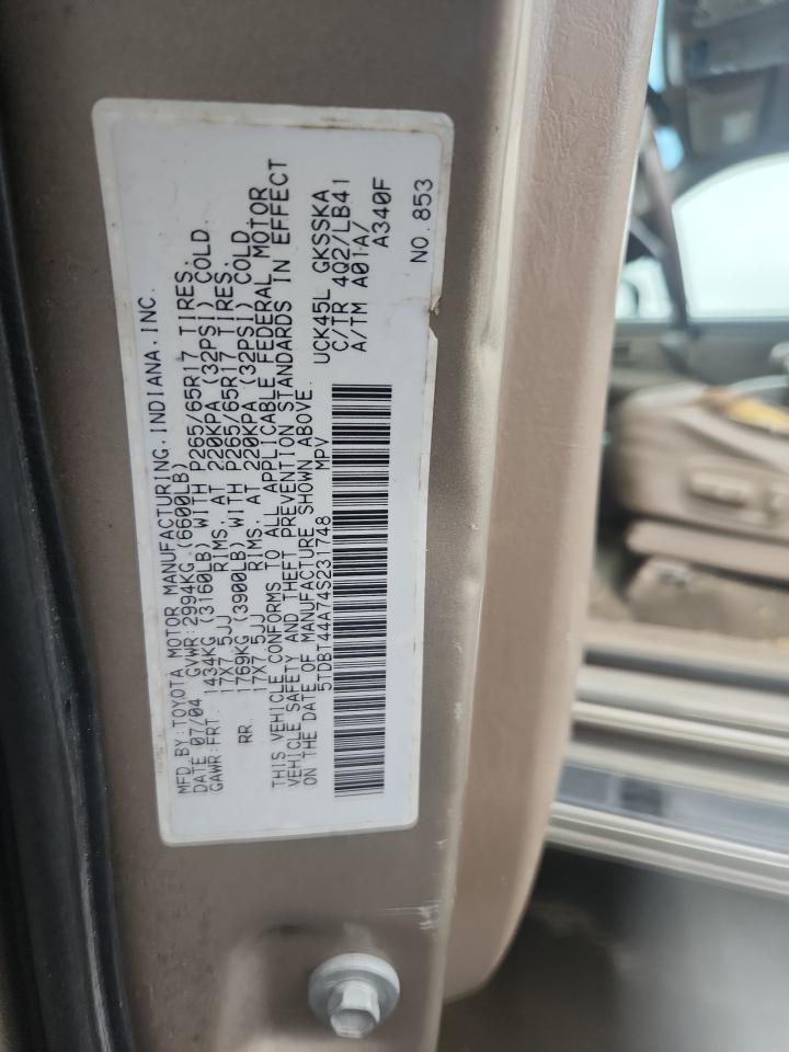 Lot #3283782545 2004 TOYOTA SEQUOIA SR