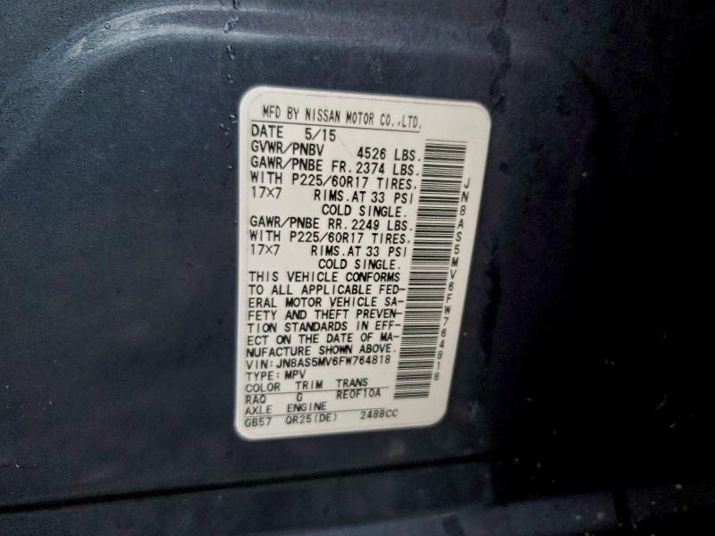 2015 NISSAN ROGUE SELE #3305323338