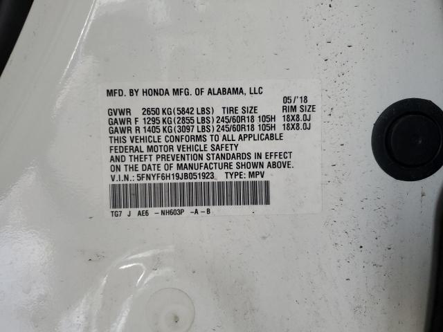 2018 HONDA PILOT LX #3301986456