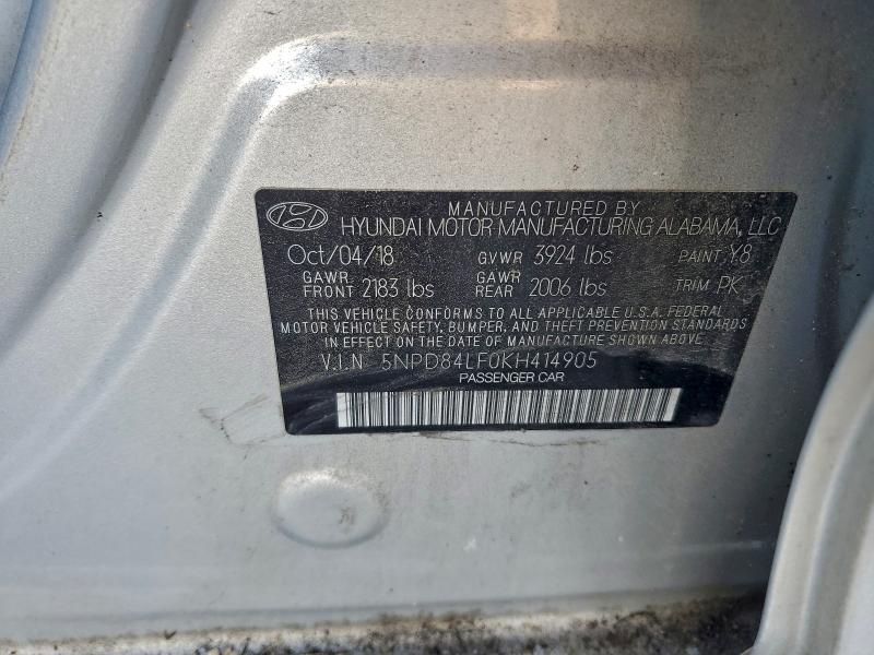 2019 HYUNDAI ELANTRA SE #3301708392