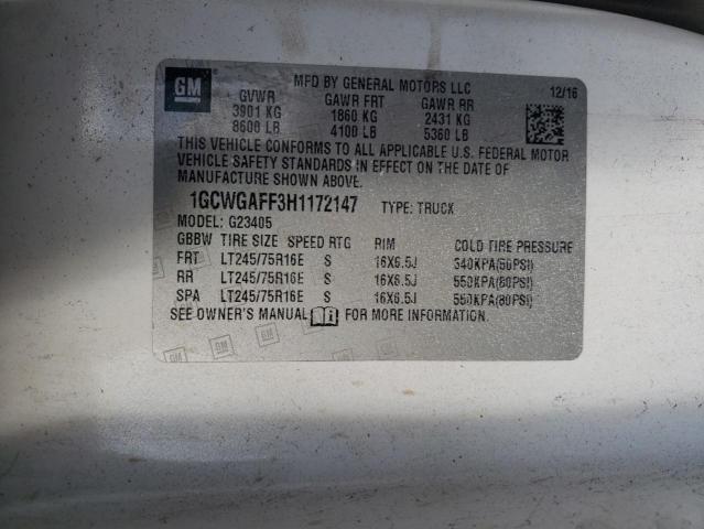 2017 CHEVROLET EXPRESS G2 #3289713861