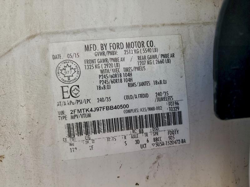 2015 FORD EDGE SEL #3301546511