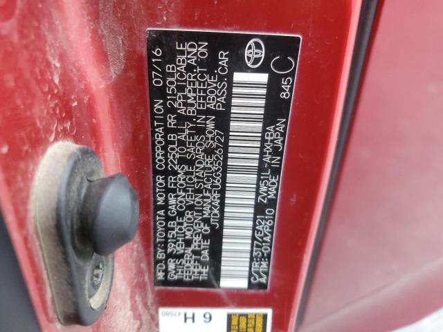 2016 TOYOTA PRIUS - JTDKARFU6G3526727