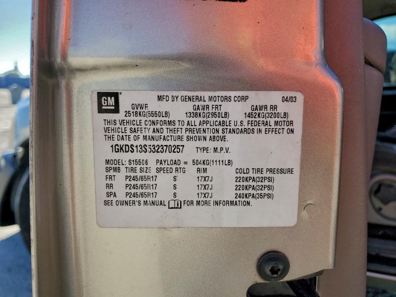 2003 GMC ENVOY #3308465297