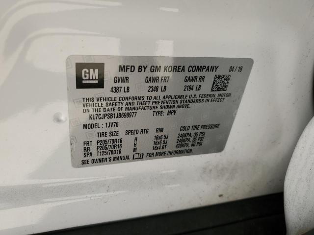 2018 CHEVROLET TRAX 1LT #3303879704