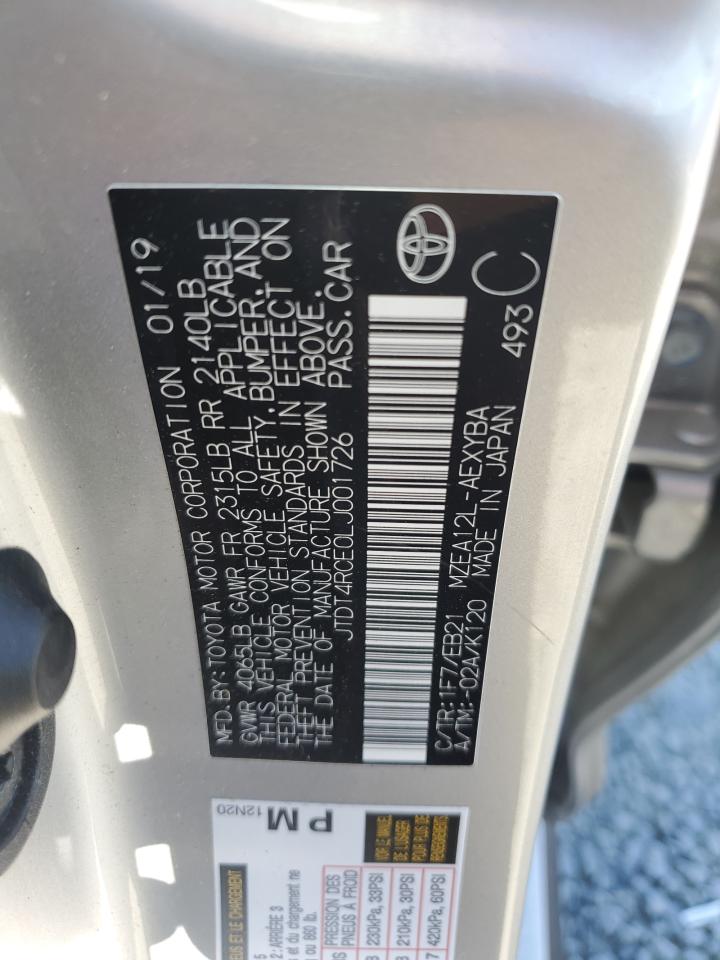 Lot #3308502041 2020 TOYOTA COROLLA XS