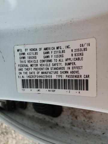 2017 HONDA ACCORD SPO #3296283470