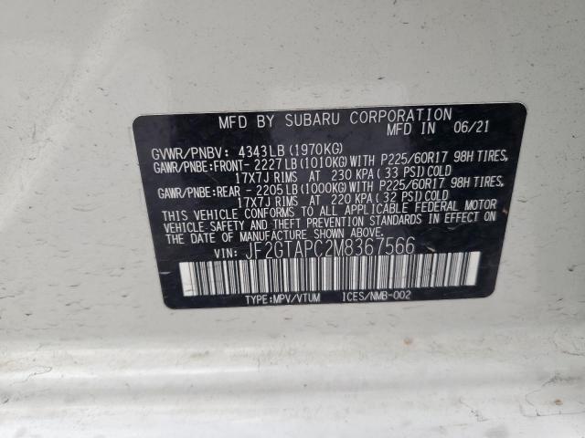 2021 SUBARU CROSSTREK #3294464509