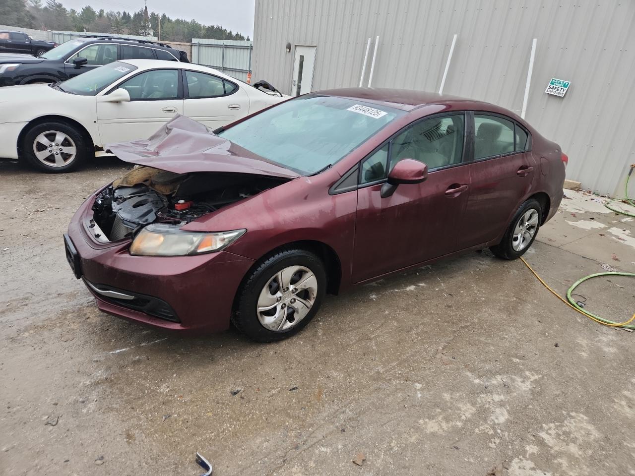 Lot #3309640102 2013 HONDA CIVIC LX