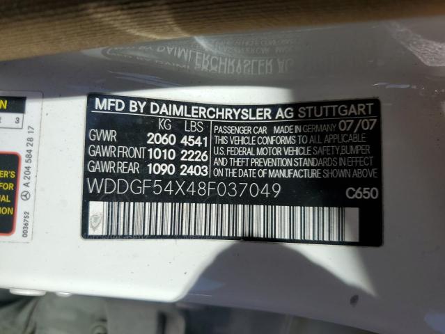 2008 MERCEDES-BENZ C 300 #3291356160