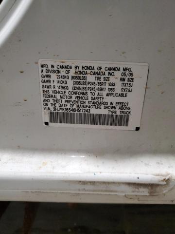 2006 HONDA RIDGELINE #3284863081