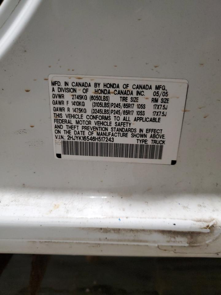 Lot #3284863081 2006 HONDA RIDGELINE