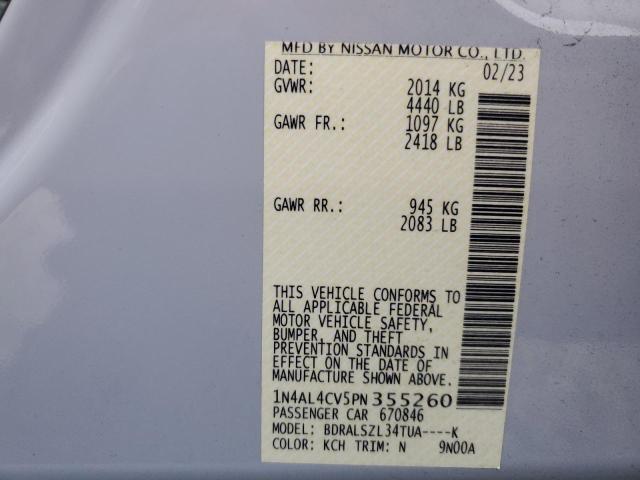 2023 NISSAN ALTIMA SR #3301869040