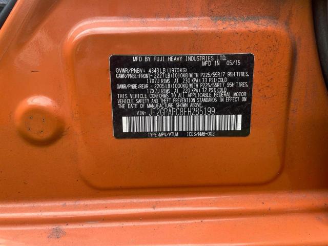 2015 SUBARU XV CROSSTR JF2GPAPC8FH285199