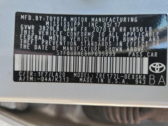 2017 TOYOTA COROLLA L #3294462501