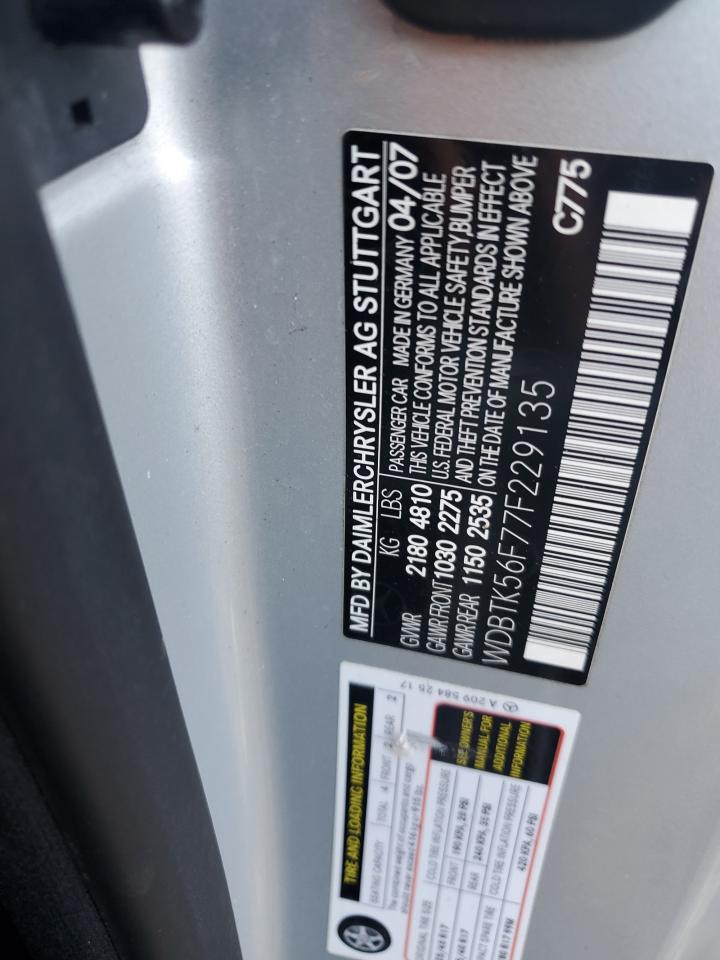 Lot #3283861443 2007 MERCEDES-BENZ CLK 350