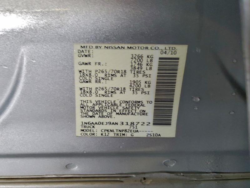 2010 NISSAN TITAN XE #3302715053