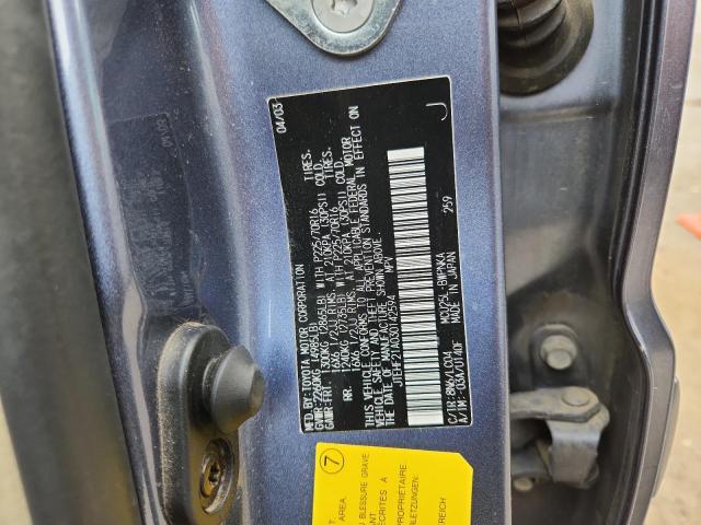 2003 TOYOTA HIGHLANDER #3294453545