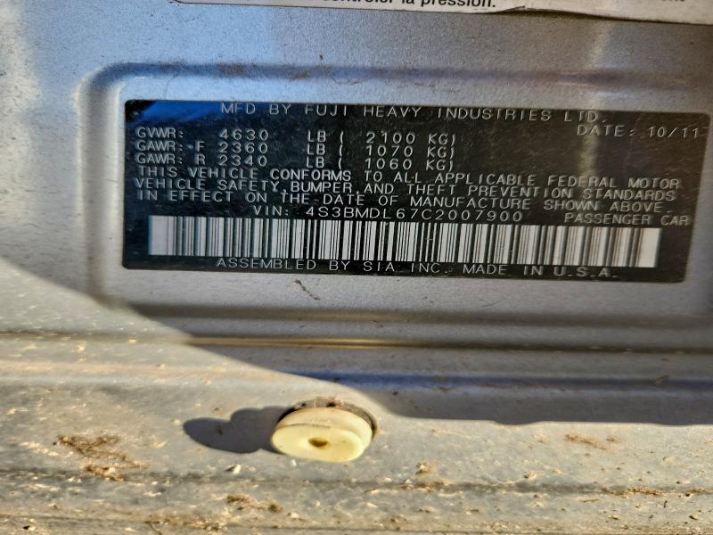 2012 SUBARU LEGACY 3.6 #3305503066