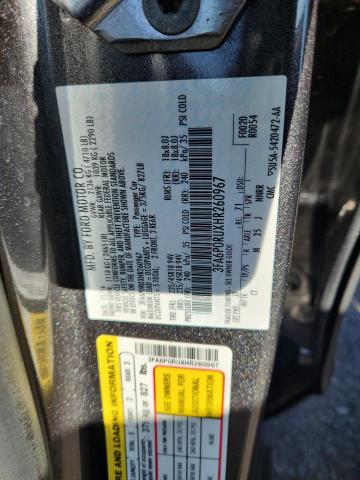 2017 FORD FUSION TIT - 3FA6P0RUXHR260967