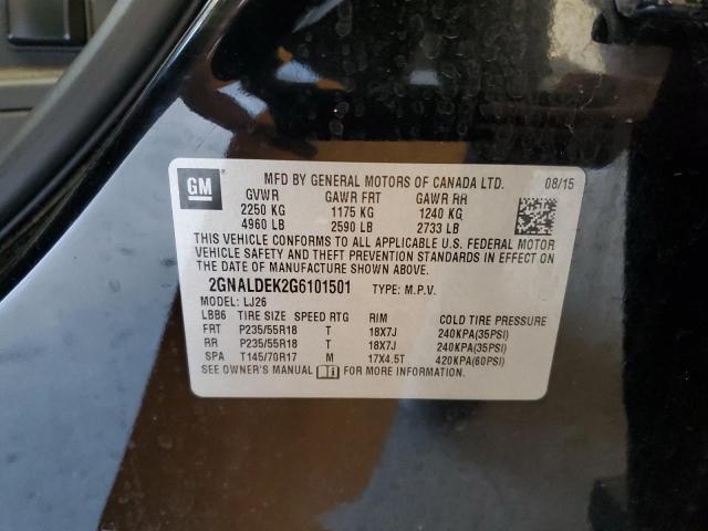 2016 CHEVROLET EQUINOX LT #3304743929