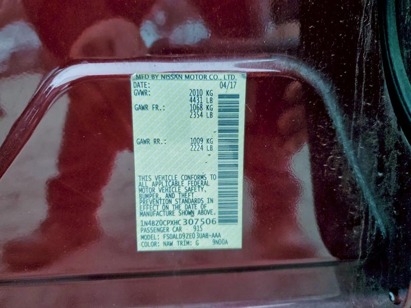 2017 NISSAN LEAF S #3301747363