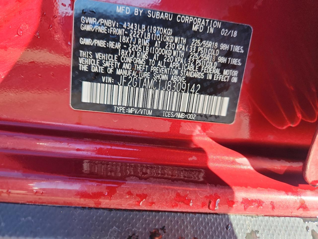 SUBARU CROSSTREK LIMITED