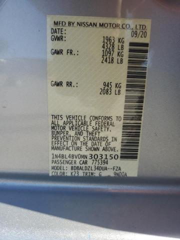 2021 NISSAN ALTIMA S #3284138602