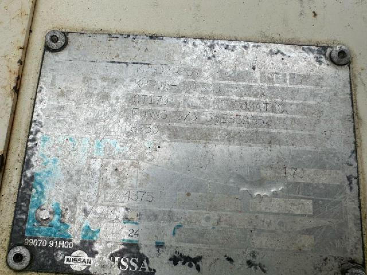 Lot #3282427281 1994 NISSAN FORKLIFT