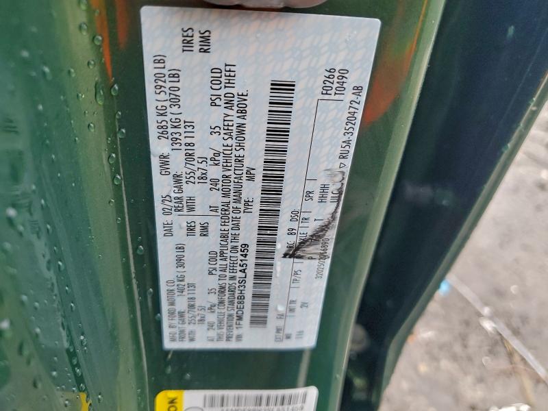 2025 FORD BRONCO OUT #3304547472