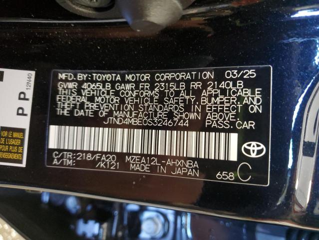 2025 TOYOTA COROLLA SE #3285821922