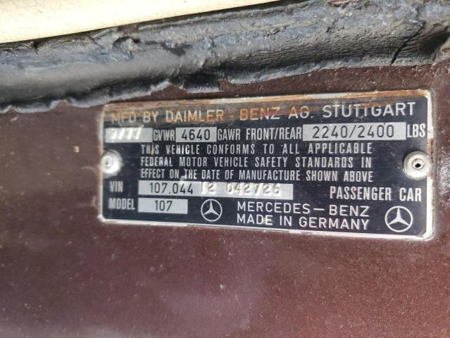 1978 MERCEDES-BENZ SL #3304672954