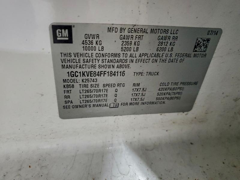 2015 CHEVROLET SILVERADO #3303779471