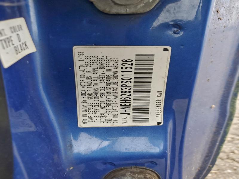 1993 HONDA CIVIC DEL #3298124129