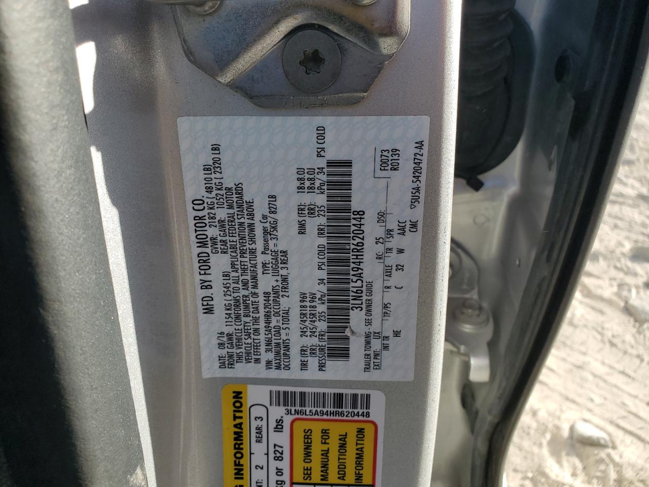 LINCOLN MKZ PREMIERE