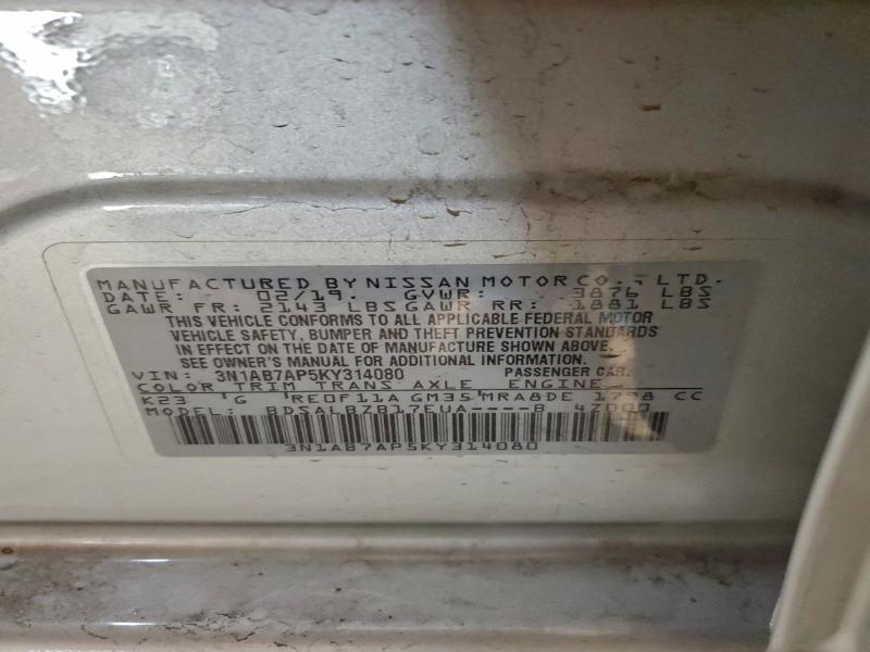 2019 NISSAN SENTRA S #3301909423