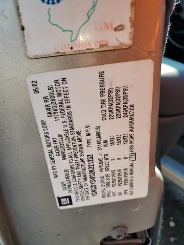 2002 CHEVROLET BLAZER #3285812648