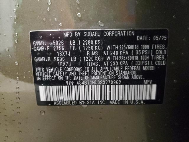 2025 SUBARU OUTBACK LI #3316978108