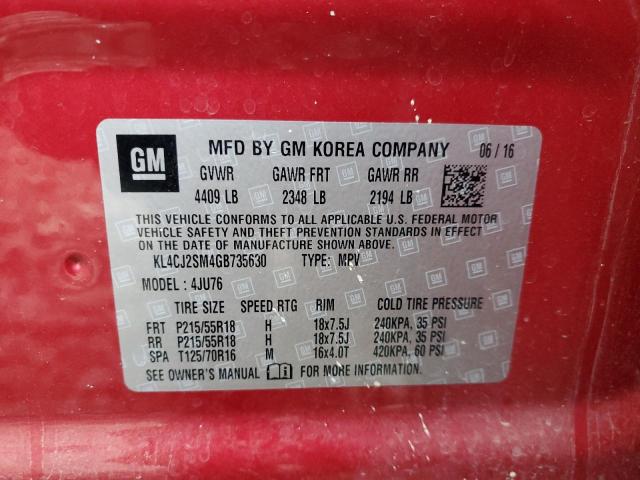 2016 BUICK ENCORE SPO #3303013604