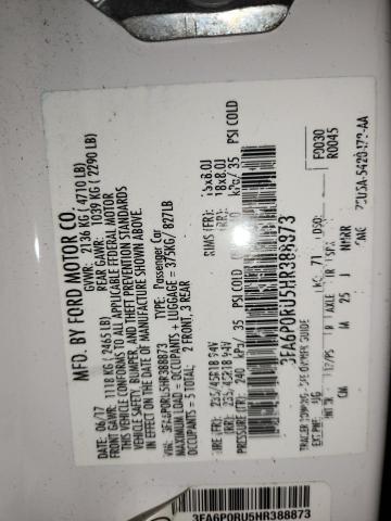 2017 FORD FUSION TIT #3302885947