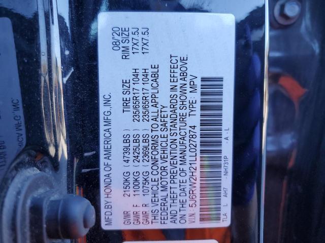 2020 HONDA CR-V LX - 5J6RW2H21LL027874