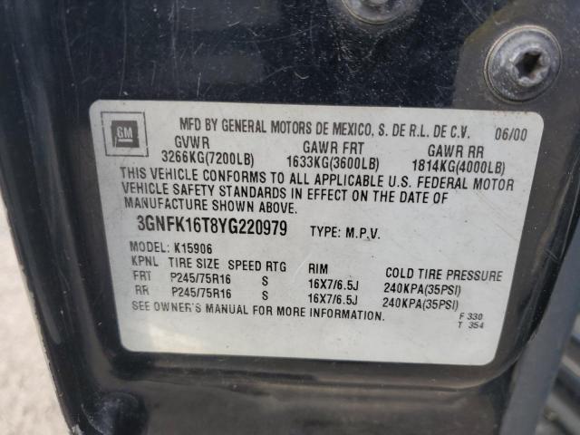 2000 CHEVROLET SUBURBAN K #3302948647