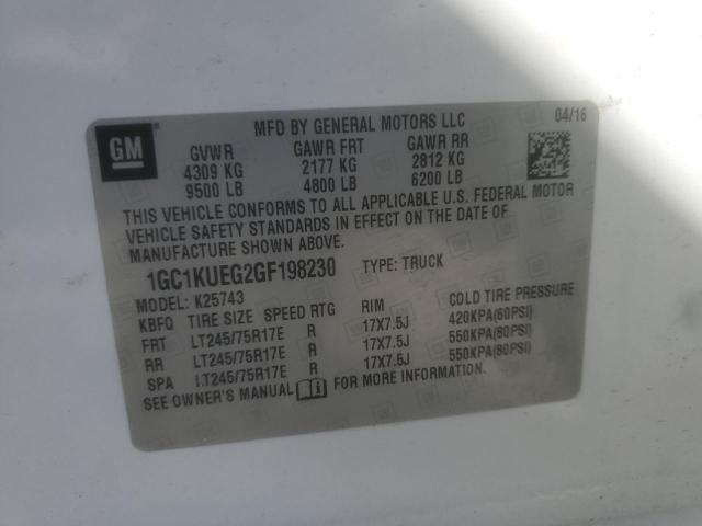 2016 CHEVROLET 2500 4X4 #3293437432