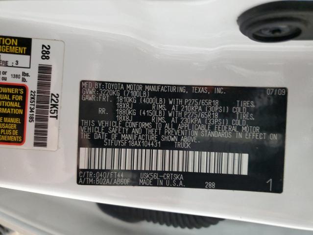 2010 TOYOTA TUNDRA DOU - 5TFUY5F18AX104431