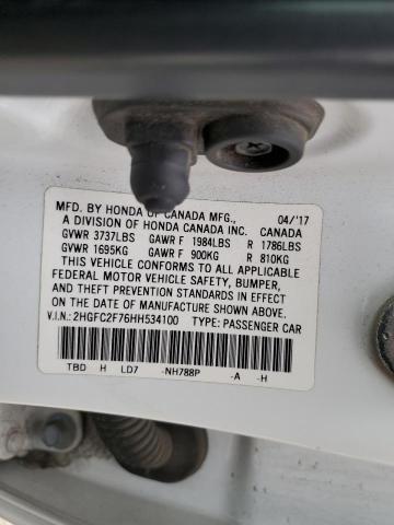 2017 HONDA CIVIC EX #3304530465