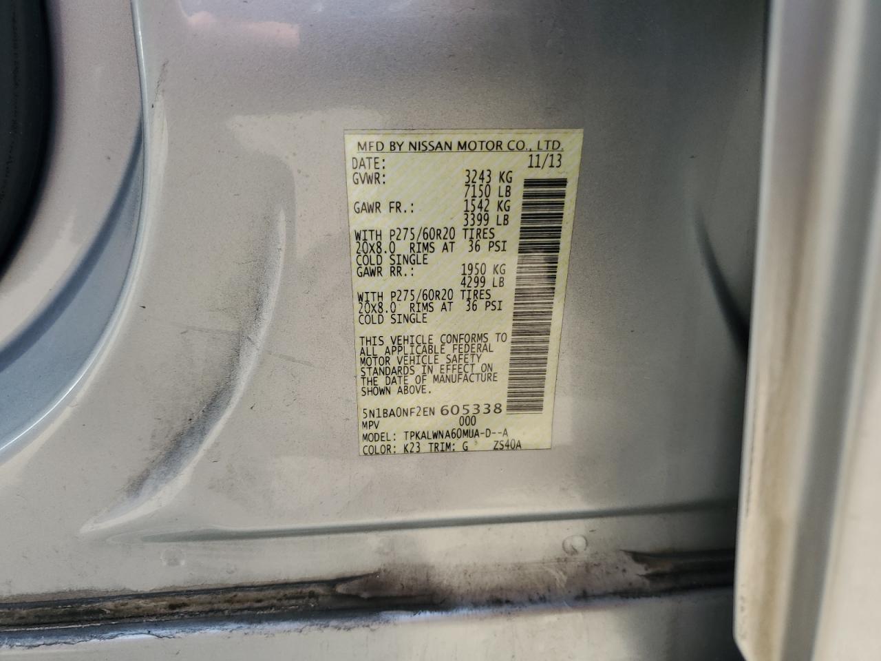 NISSAN ARMADA PLATINUM