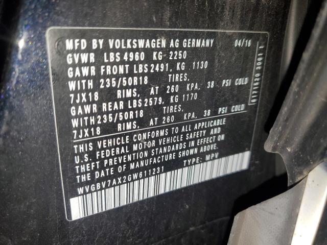 2016 VOLKSWAGEN TIGUAN S #3294411491