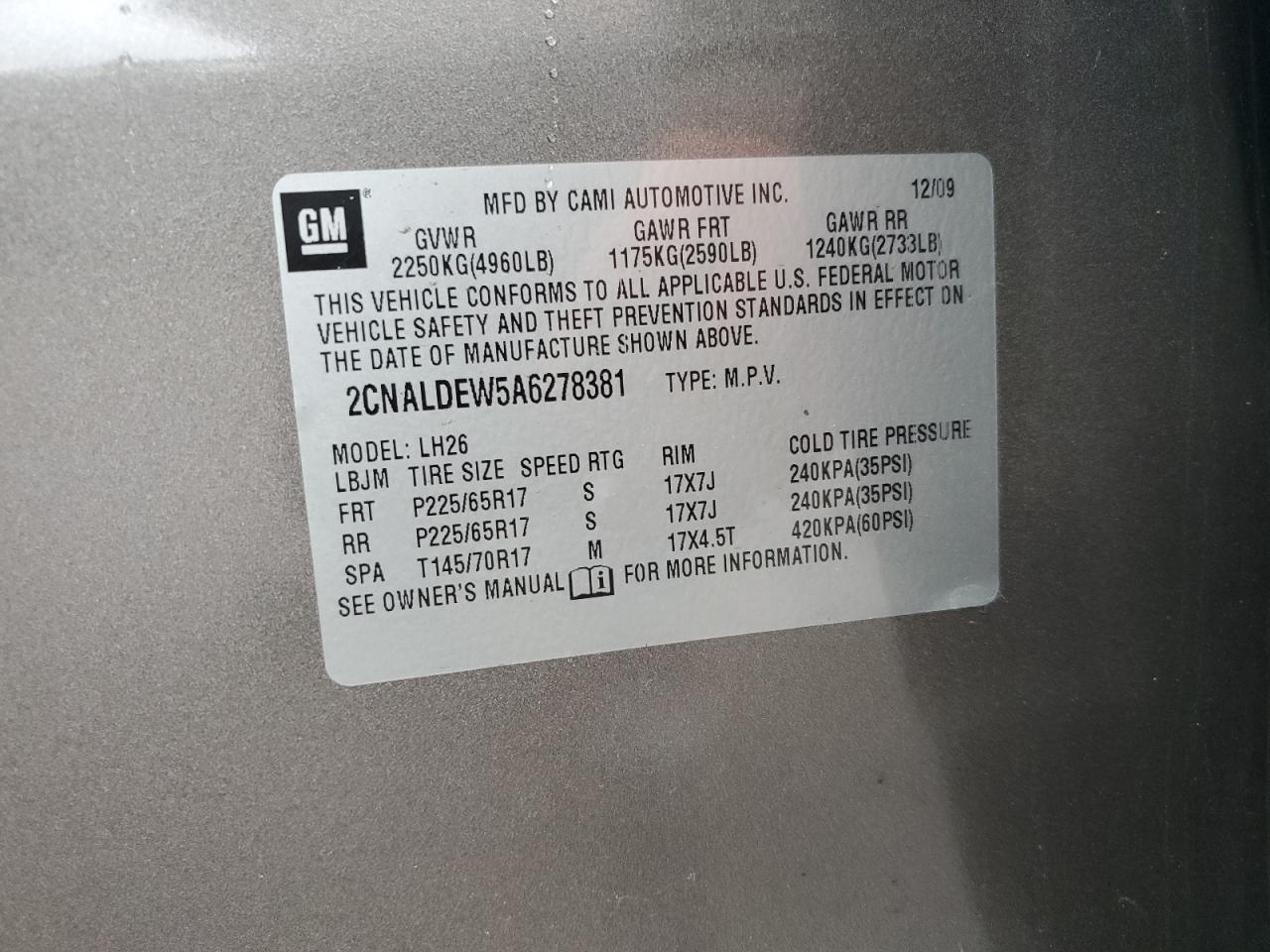 CHEVROLET EQUINOX LT